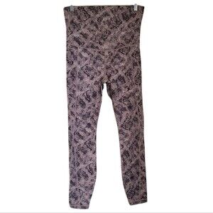 gapfit maternity sculpt compression leggings snake print womens size S